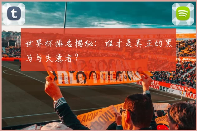 世界杯排名揭秘：谁才是真正的黑马与失意者？