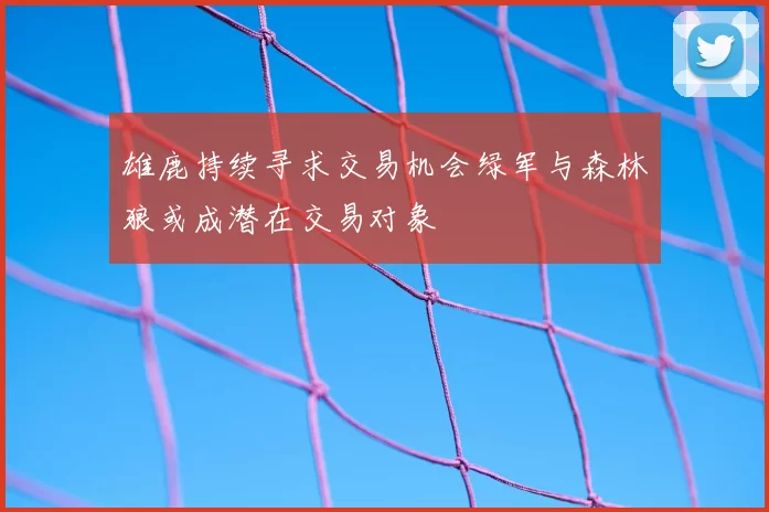 雄鹿持续寻求交易机会绿军与森林狼或成潜在交易对象